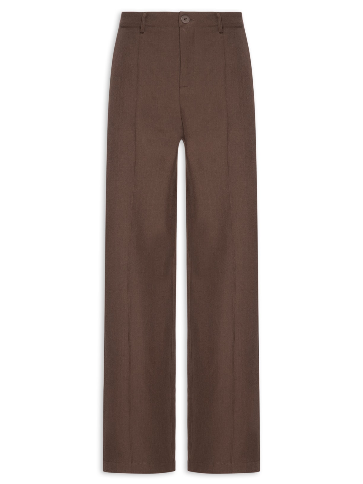 Calça Feminina Pantalona Alfaiataria – Marrom '2Essential