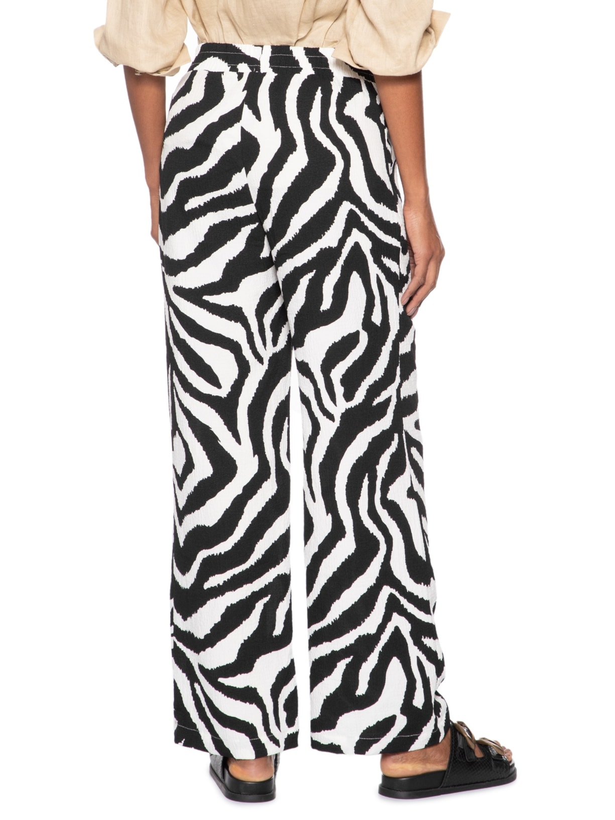 Calça Feminina Pantalona Animal Print Market 33