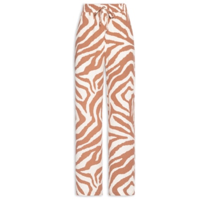 Calça Feminina Pantalona - Animal Print