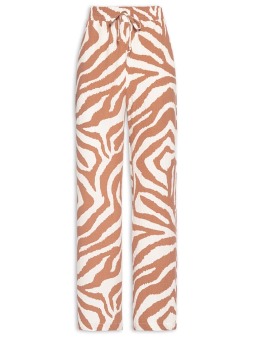 Calça Feminina Pantalona - Animal Print