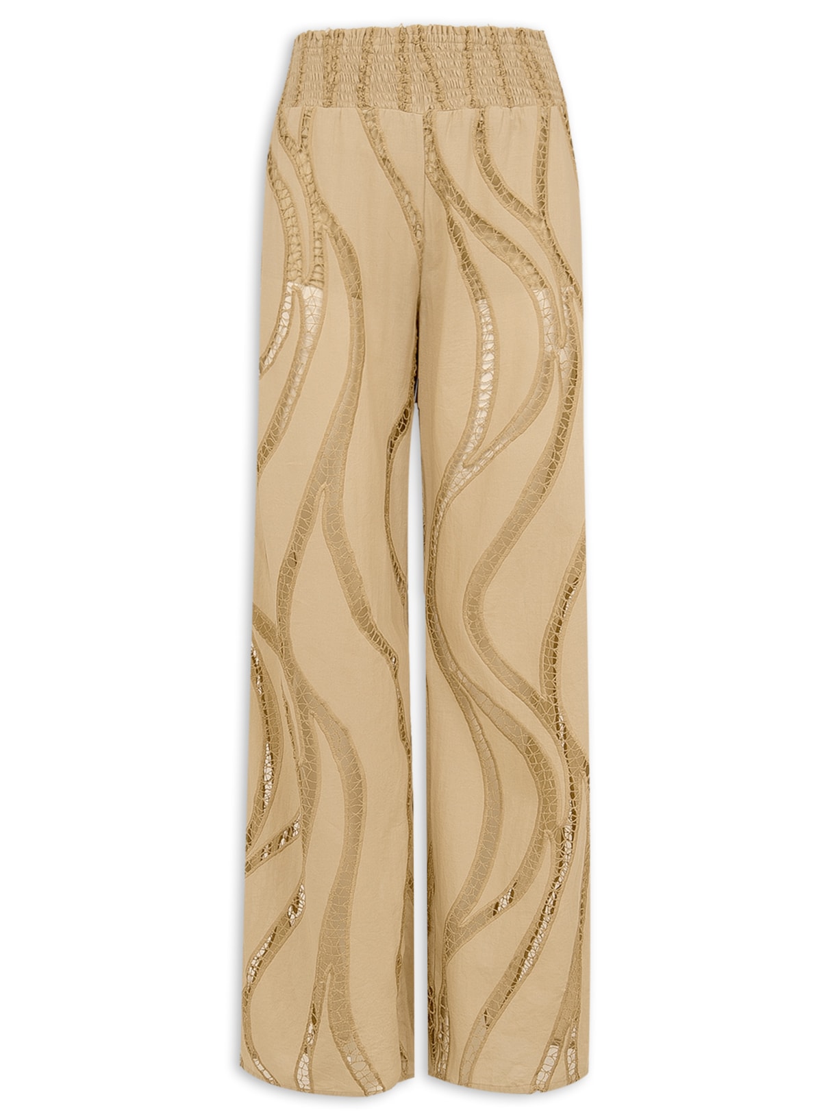 Calça Feminina Pantalona Babi - Bege