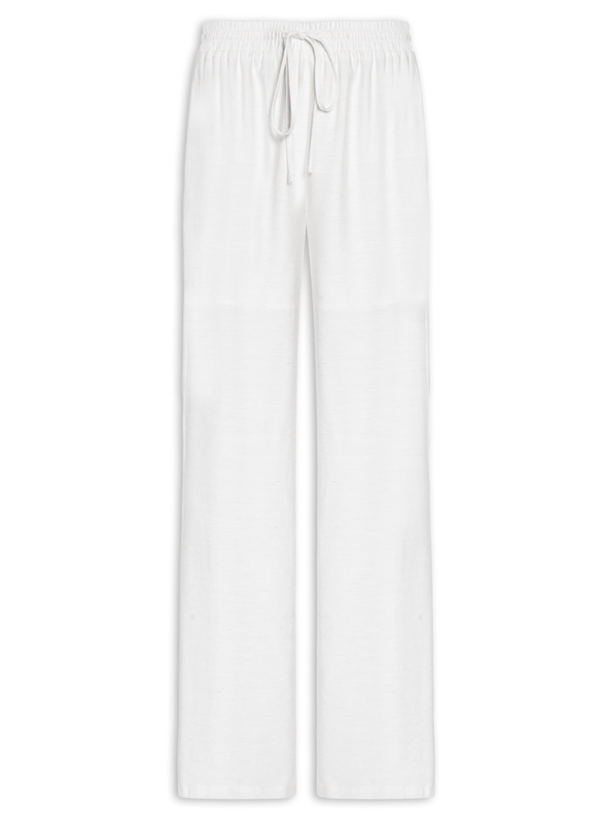 Calça Feminina Pantalona Básica - Branco