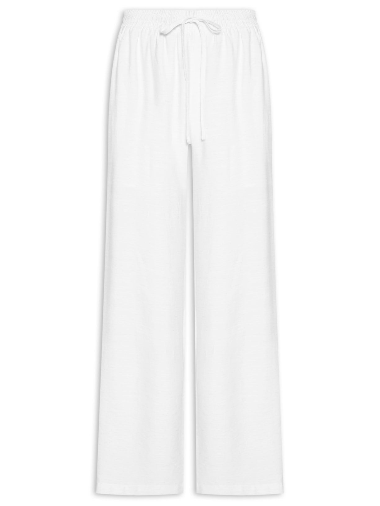 Calça Feminina Pantalona Básica - Branco
