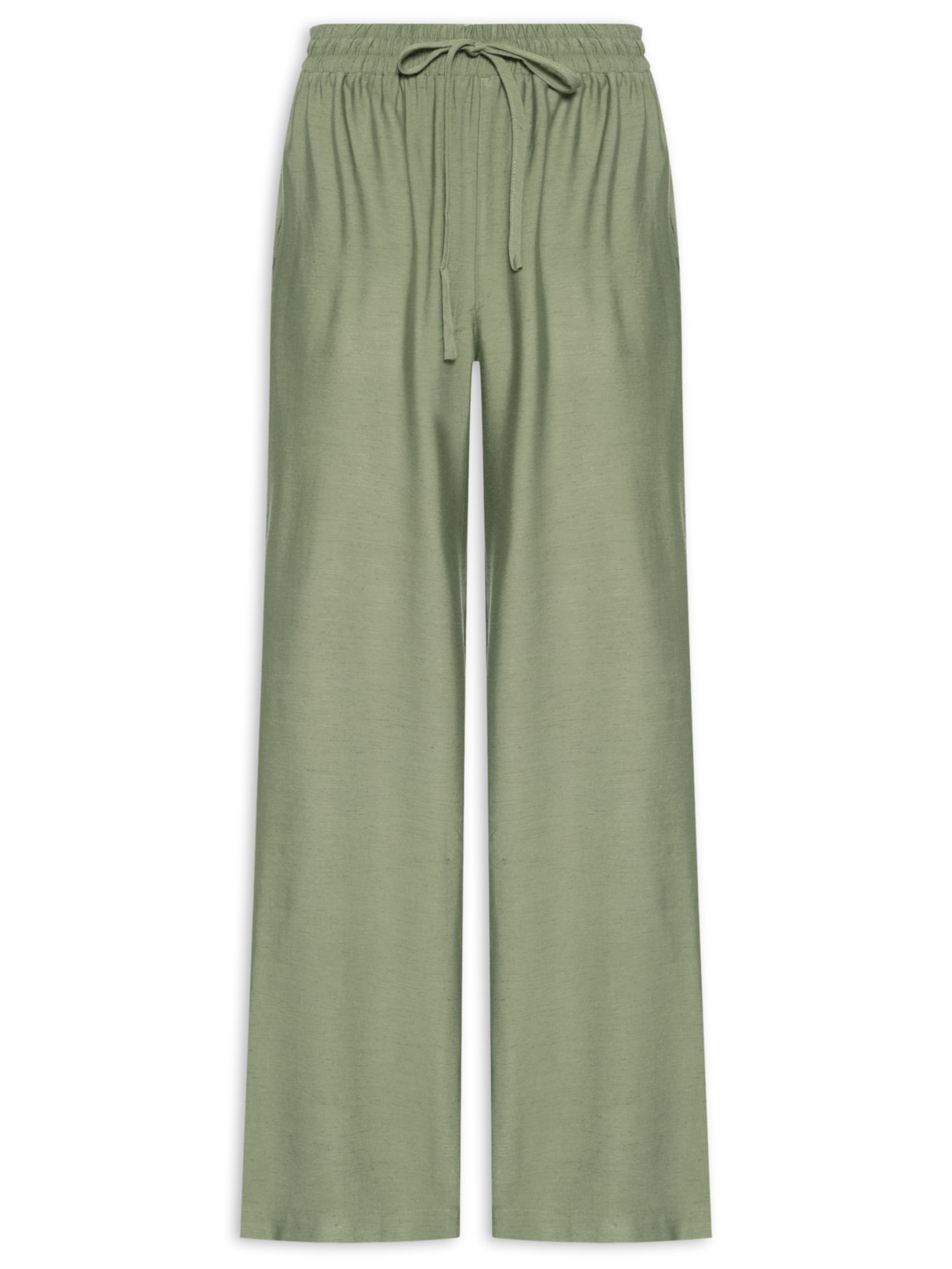 Calça Feminina Pantalona Básica - Verde