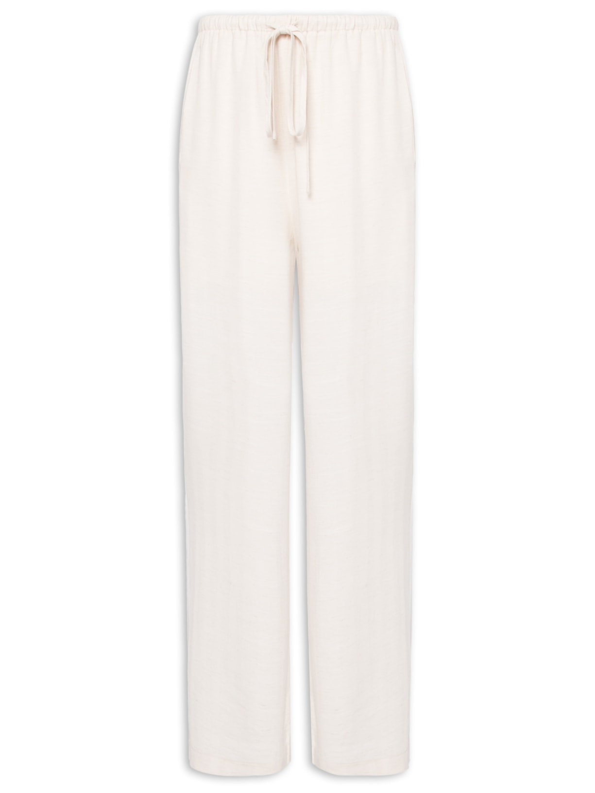 Calça Feminina Pantalona Com Amarração Off White Market 33