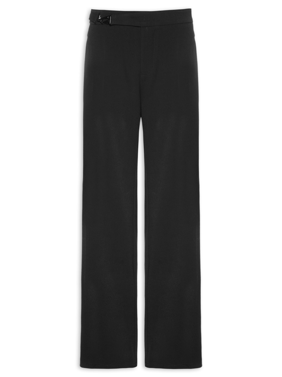 Calça Feminina Pantalona com Recorte e cinto - Preto by '2ESSENTIAL