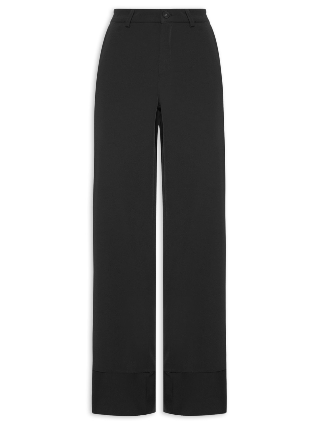 Calça Feminina Pantalona Em Alfaiataria - Preto