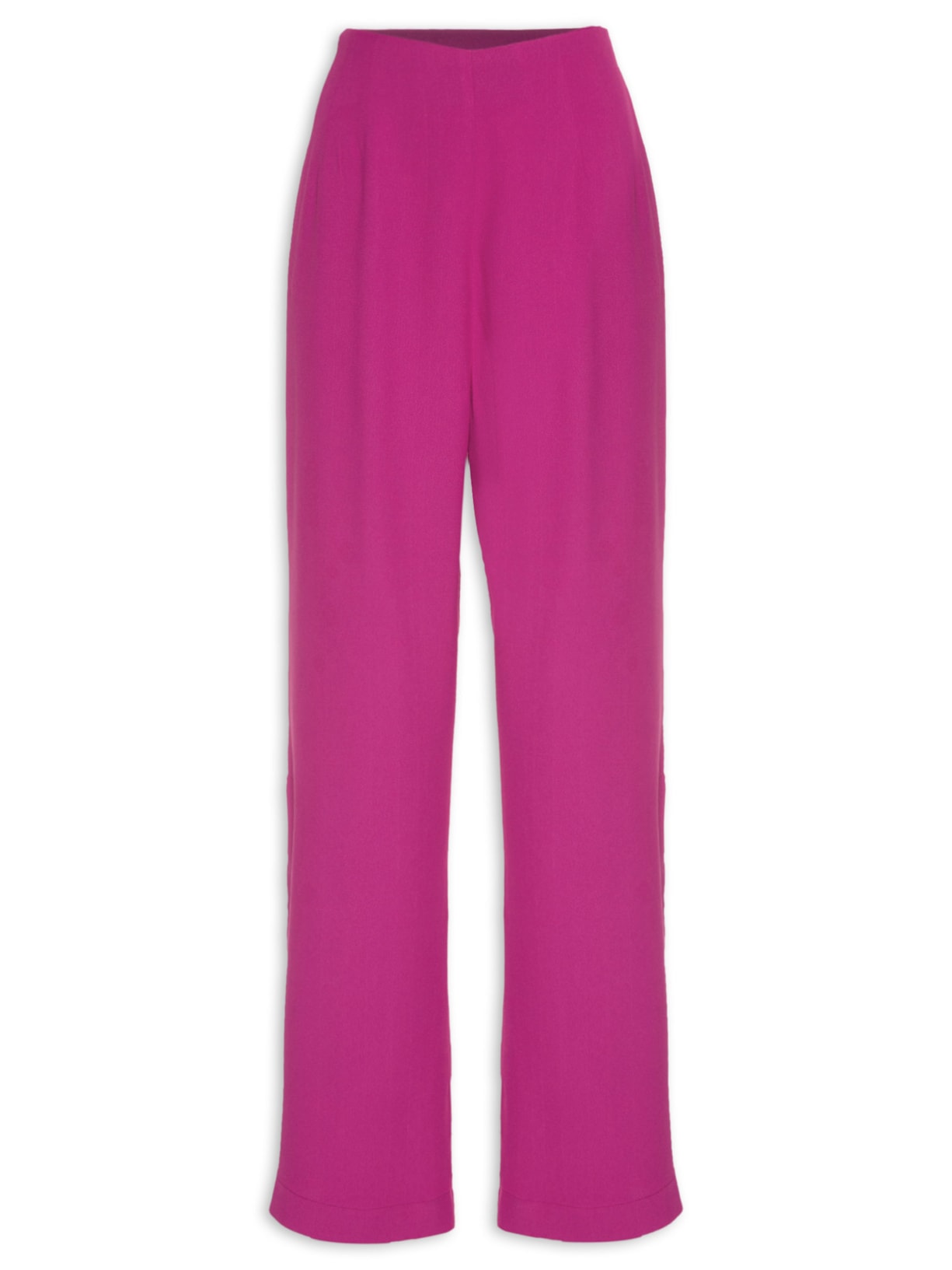 Calça Feminina Pantalona Em Crepe Rosa '2Essential