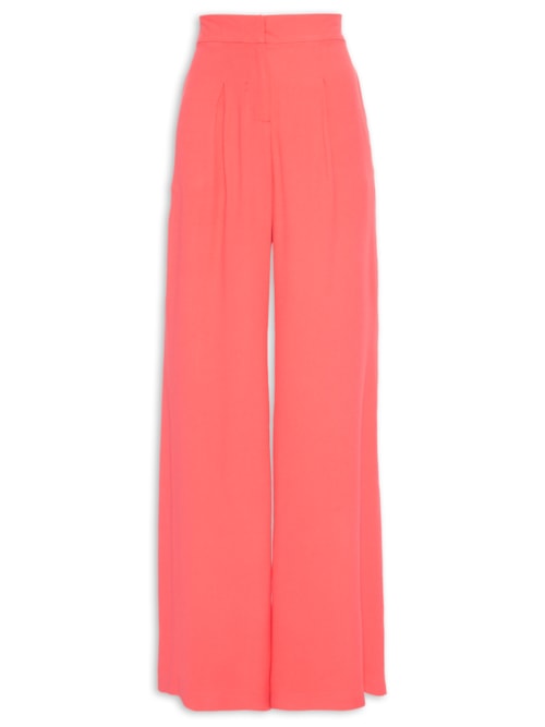 Calça Feminina Pantalona Em Crepe - Rosa