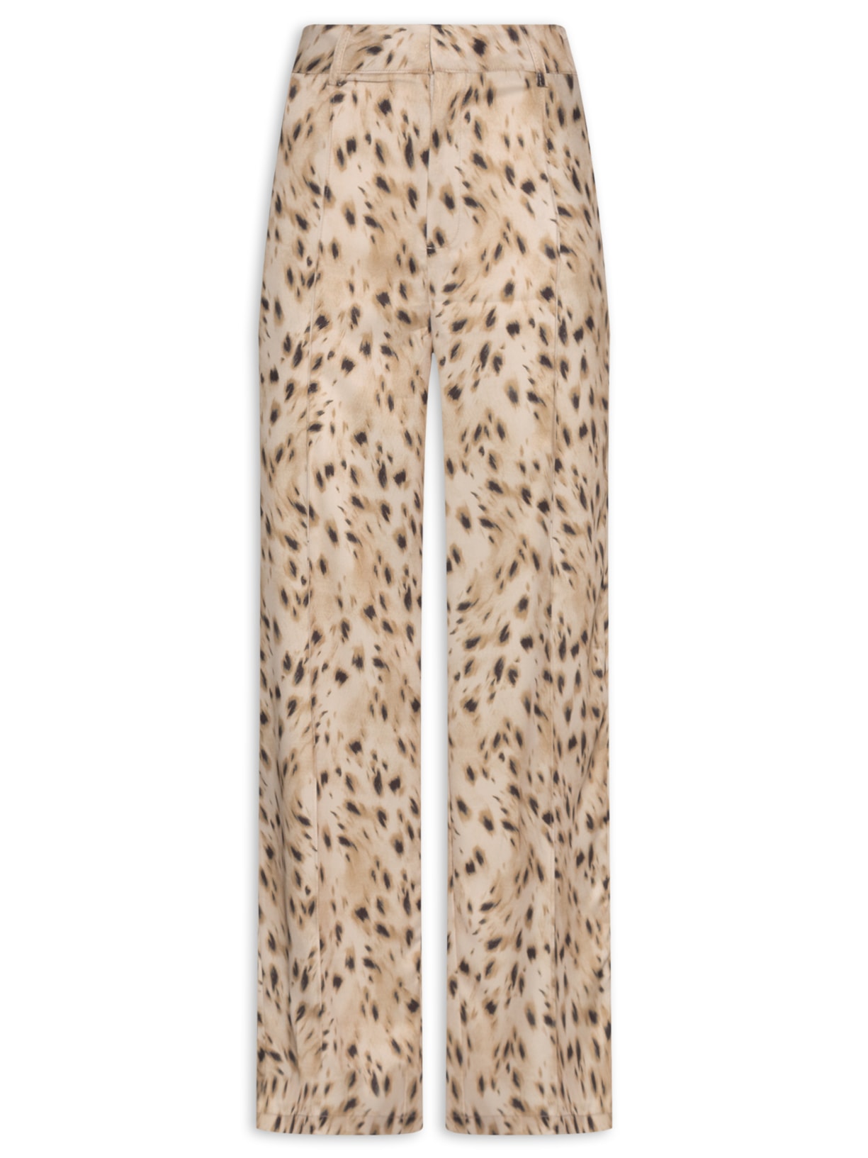 Calça Feminina Pantalona Estampada - Animal Print