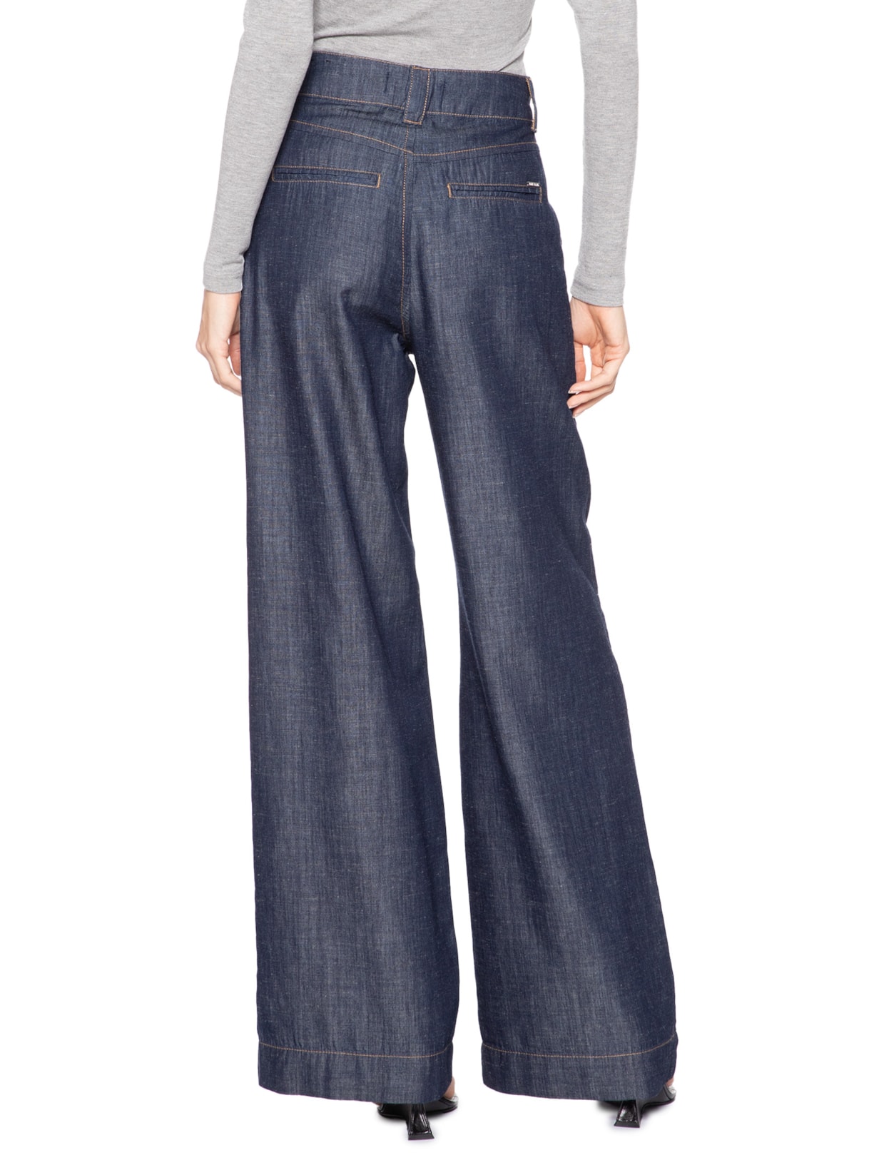 Calça Feminina Pantalona Fany Azul Le Lis