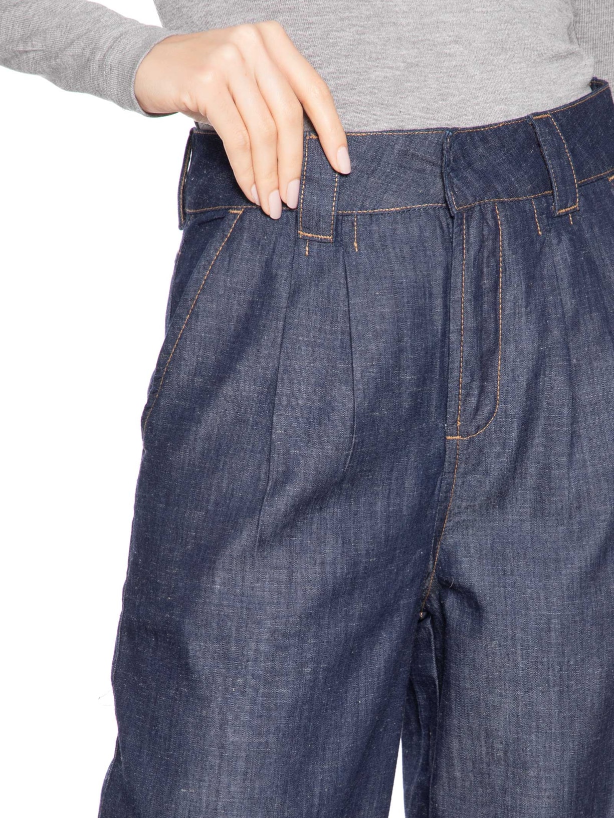 Calça Feminina Pantalona Fany Azul Le Lis