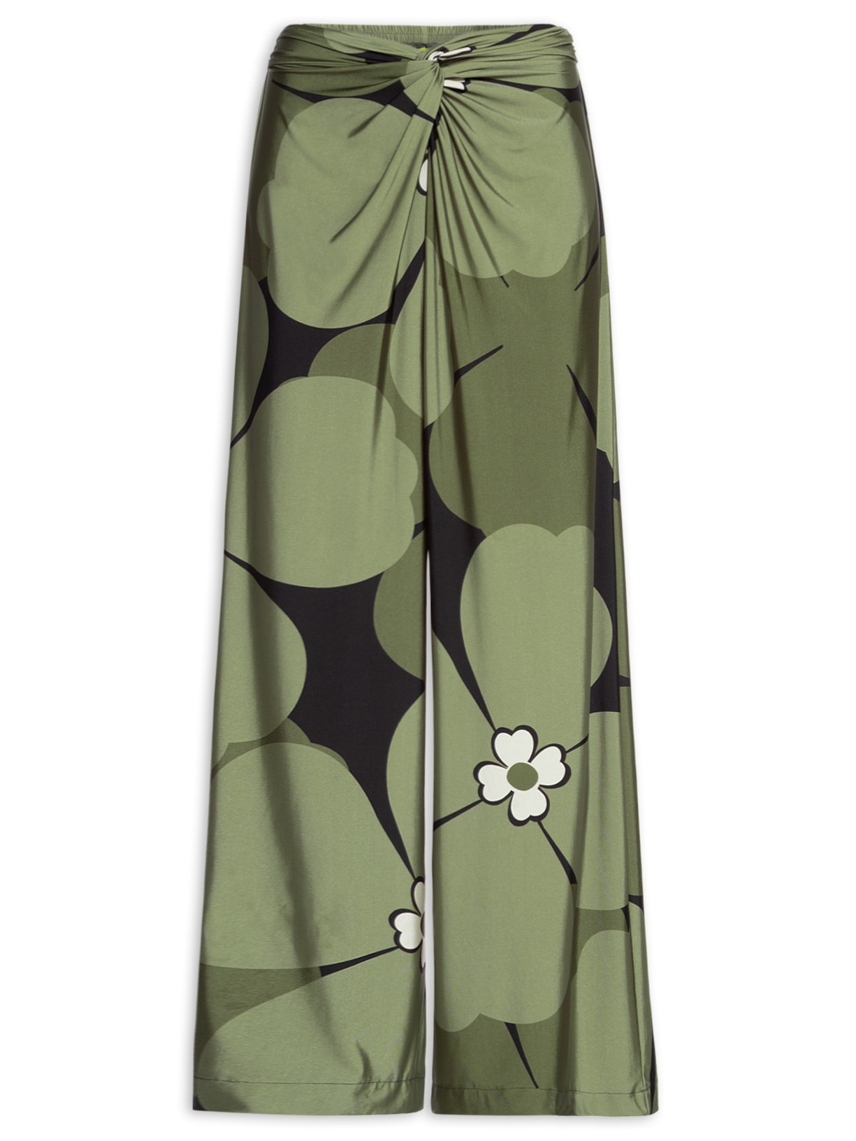 Calça Feminina Pantalona Florbela Preto Farm