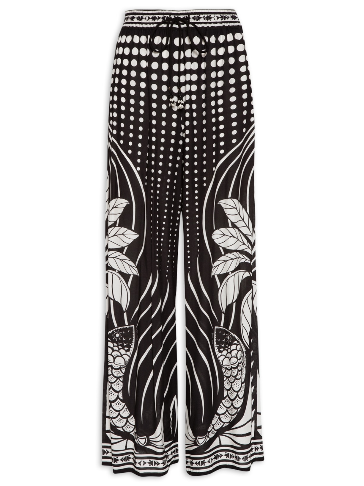 Calça Feminina Pantalona Foz - Preto