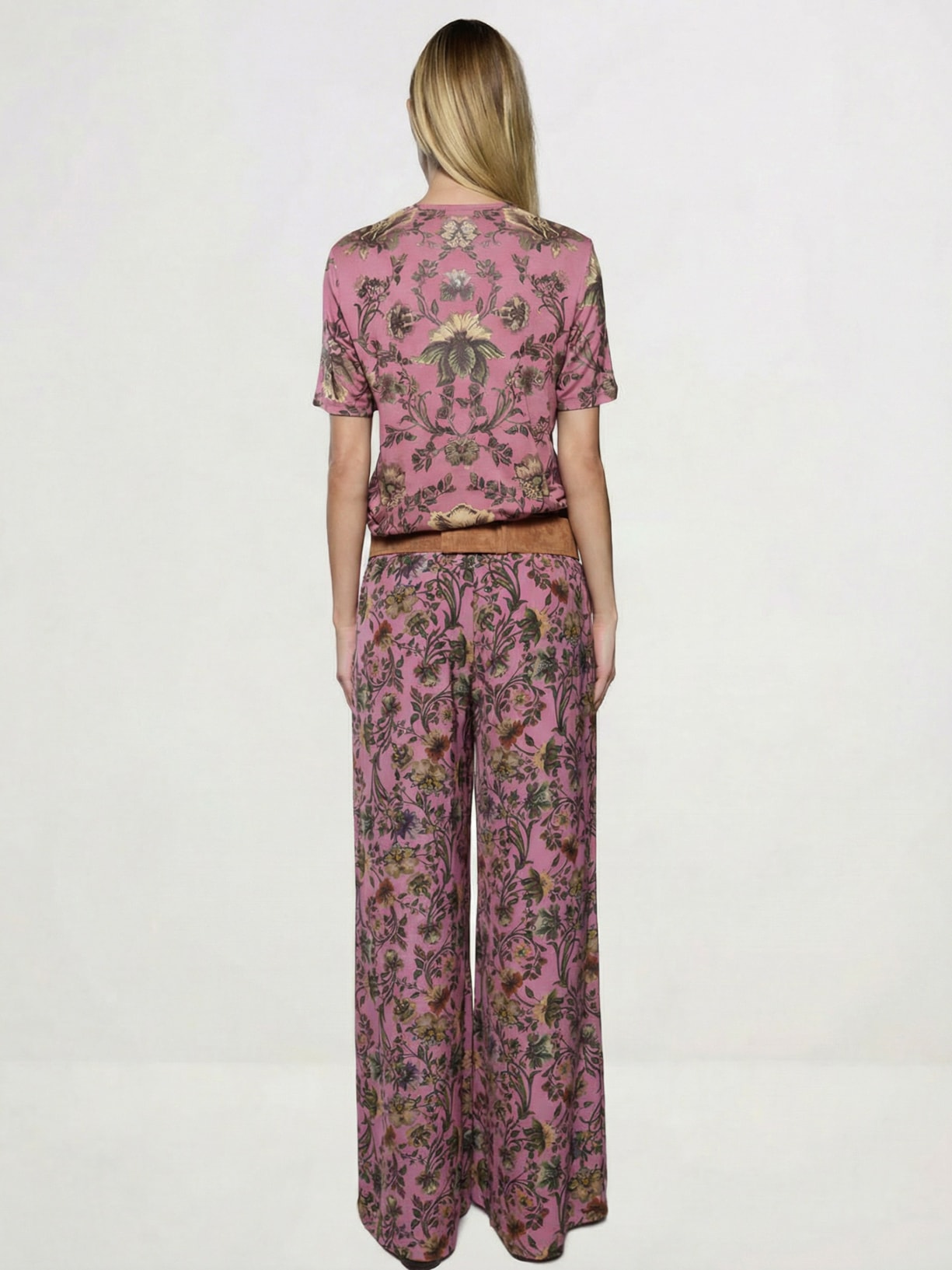 Calça Feminina Pantalona Kate I26 Rosa Mixed