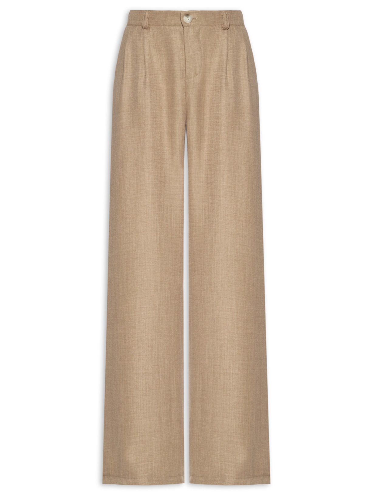 Calça Feminina Pantalona Larga - Bege