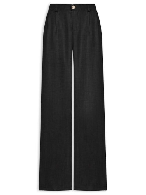 Calça Feminina Pantalona Larga - Preto
