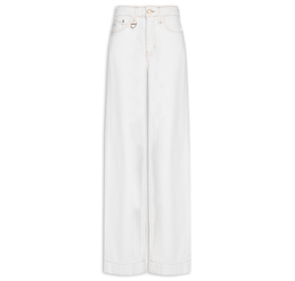 Calça Feminina Pantalona Larissa - Branco