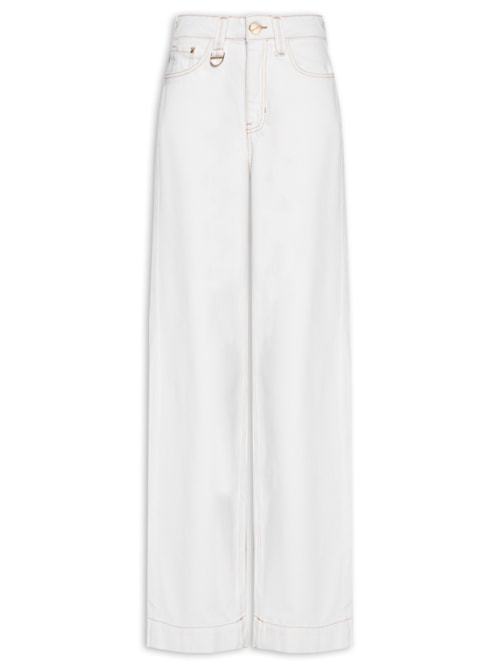 Calça Feminina Pantalona Larissa - Branco