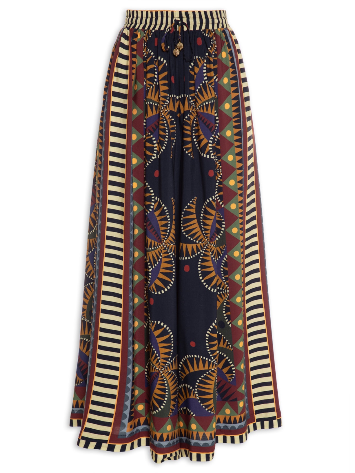 Calça Feminina Pantalona Lenço Real - Vinho