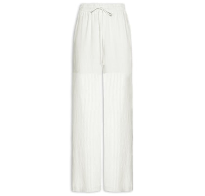 Calça Feminina Pantalona Leve - Branco