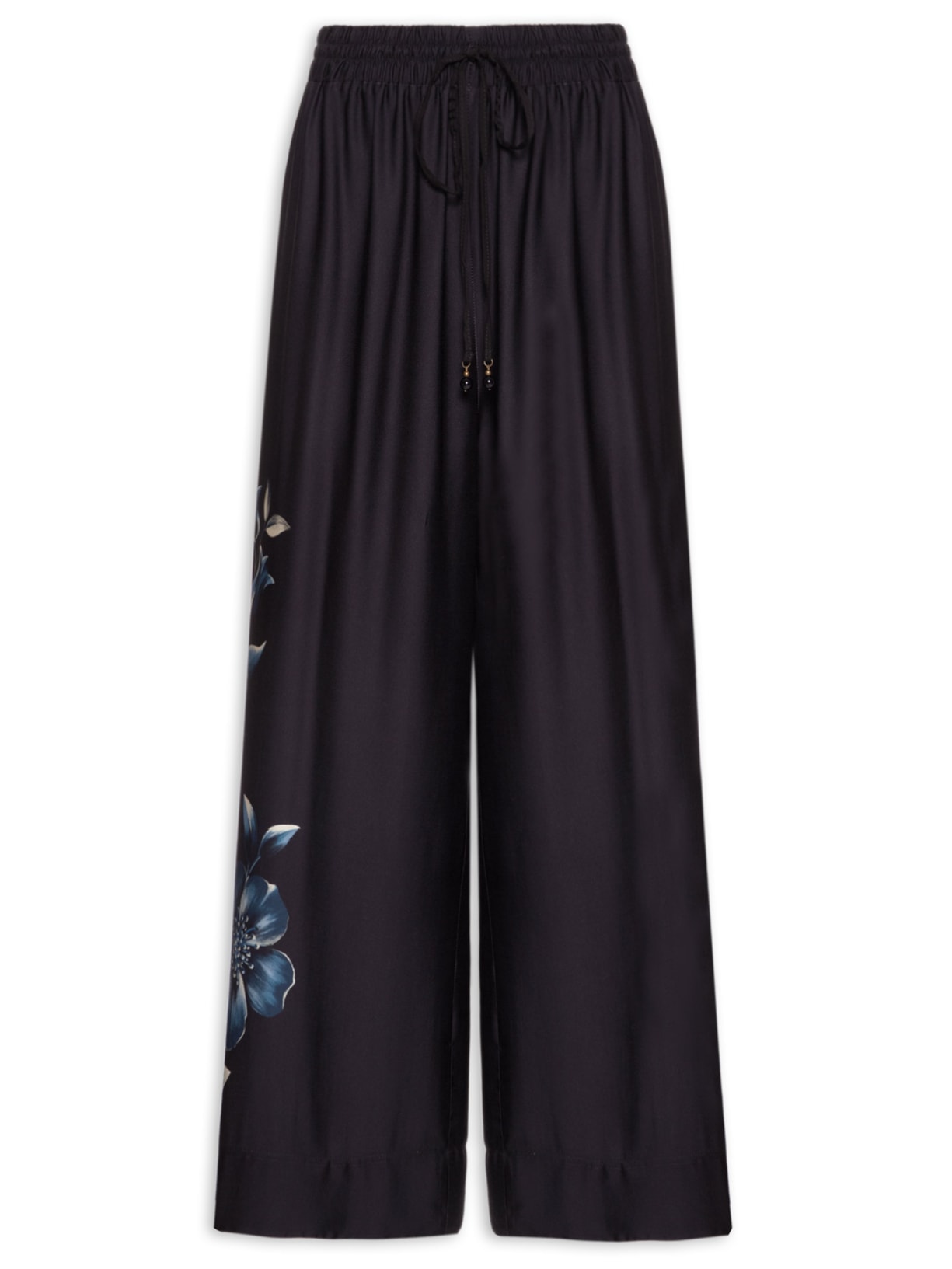 Calça Feminina Pantalona Luz do Luar Preto Farm