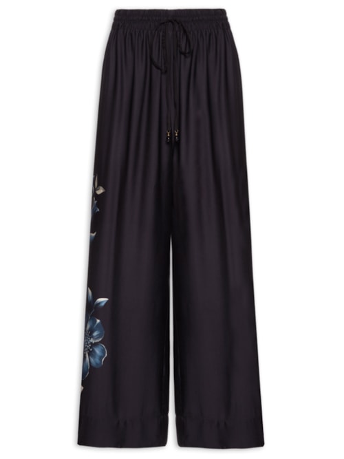 Calça Feminina Pantalona Luz do Luar - Preto