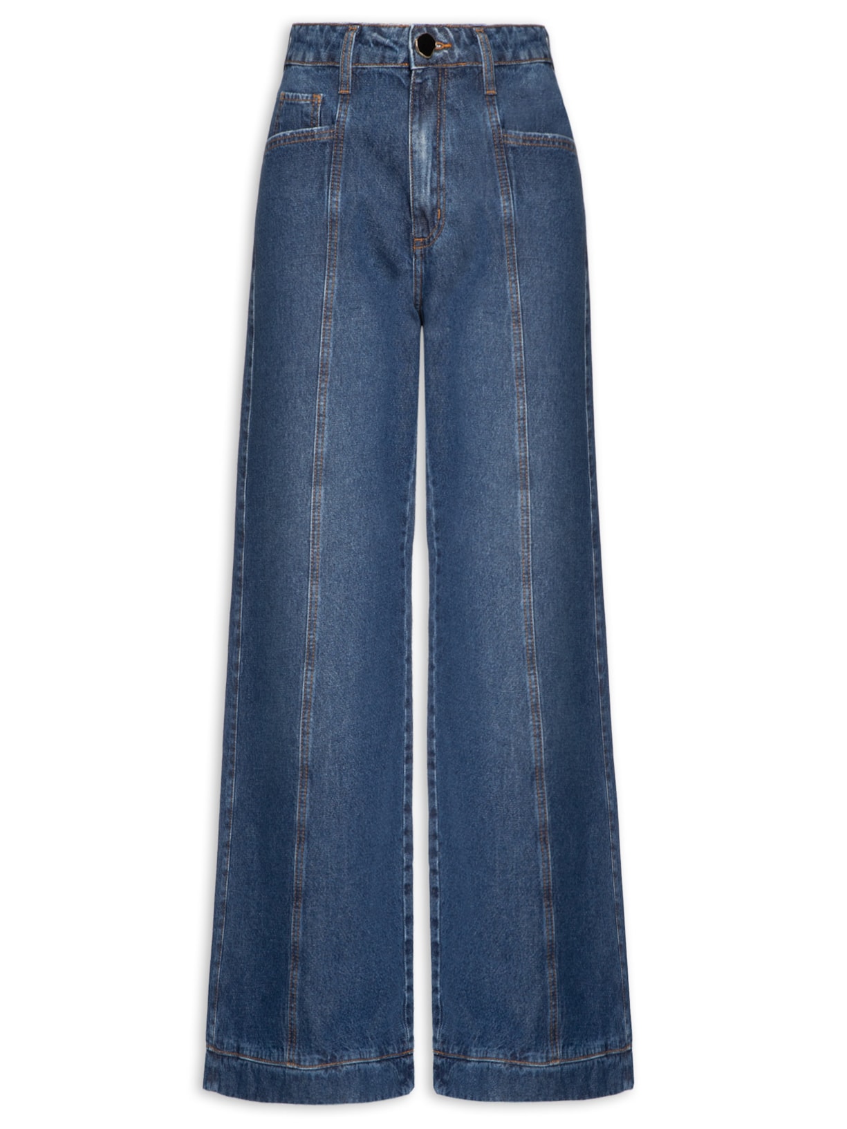 Calça Feminina Pantalona Marília Azul Le Lis