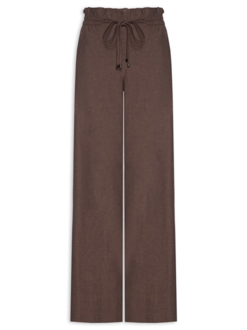 Calça Feminina Pantalona - Marrom