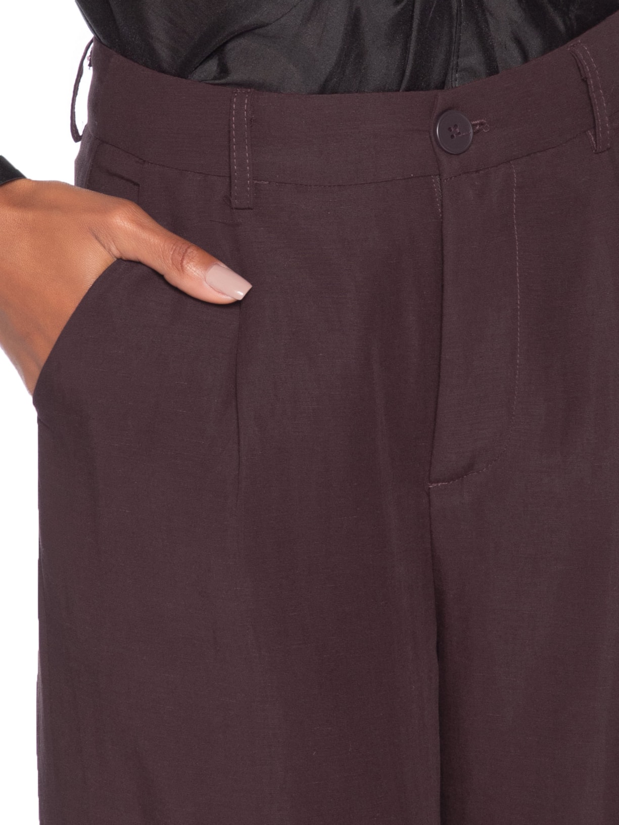 Calça Feminina Pantalona Marrom '2Essential