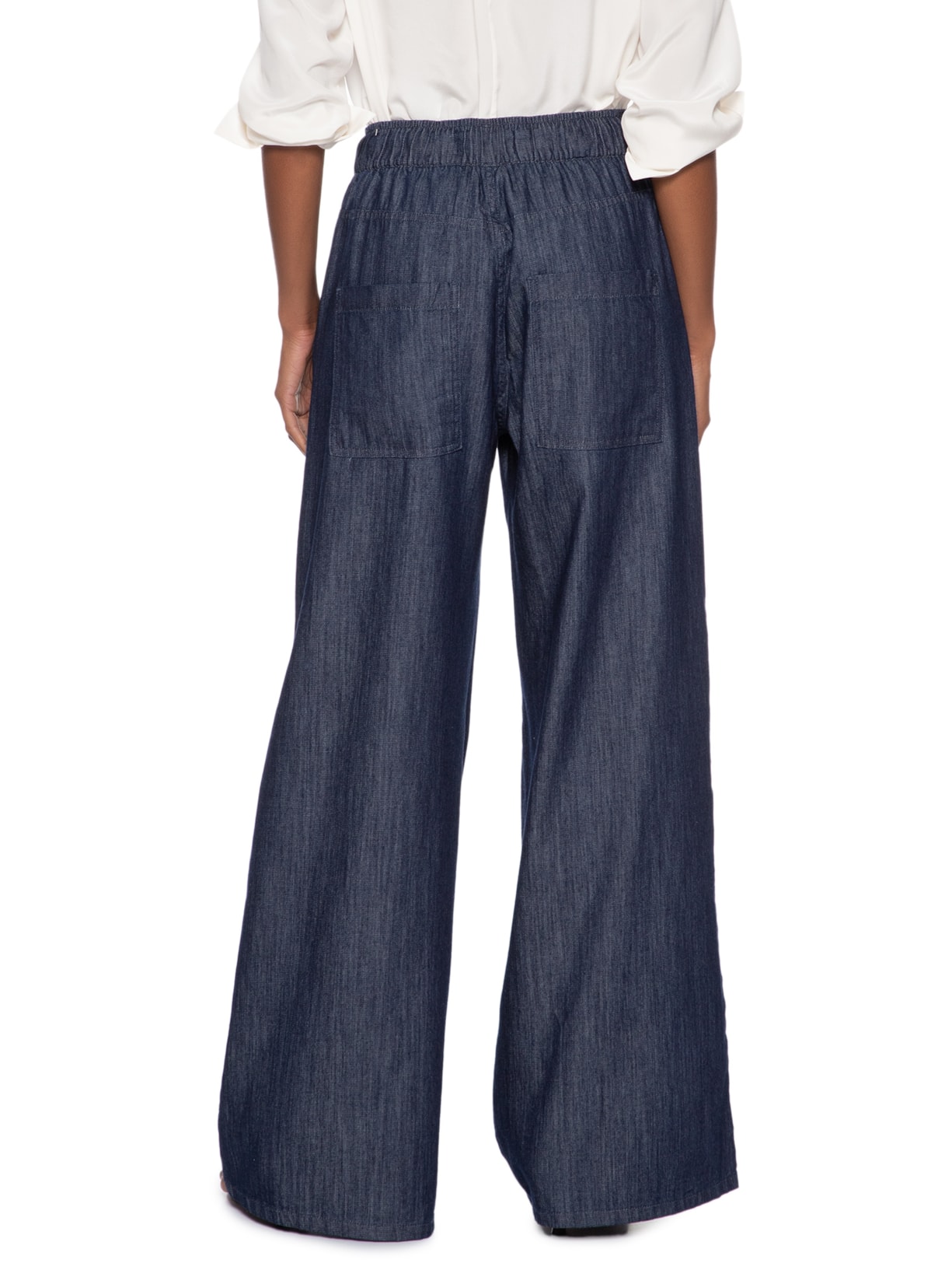 Calça Feminina Pantalona Mika Azul Le Lis