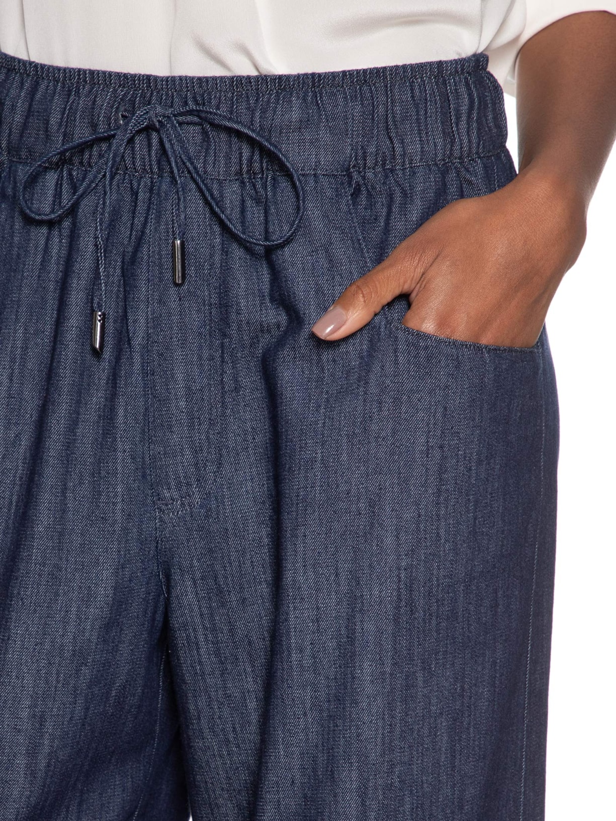 Calça Feminina Pantalona Mika Azul Le Lis