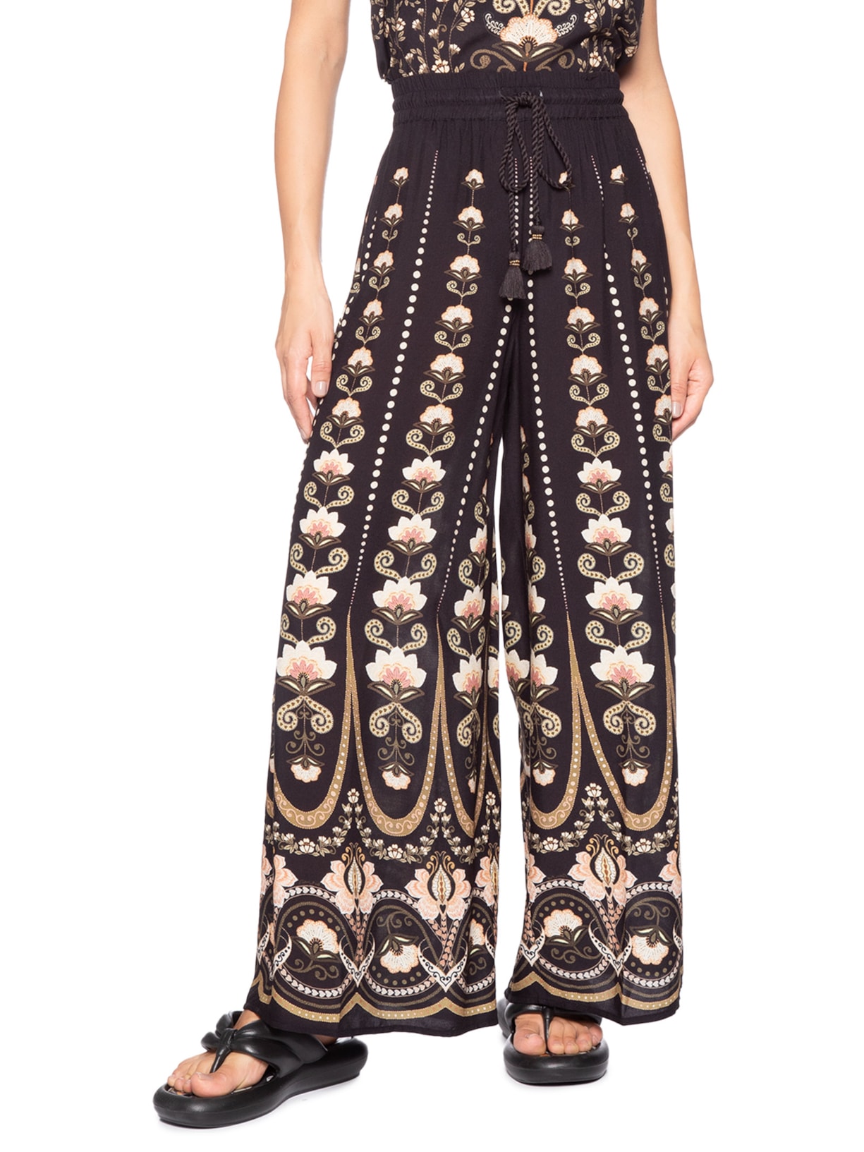 Calça Feminina Pantalona Nikita Preto Farm