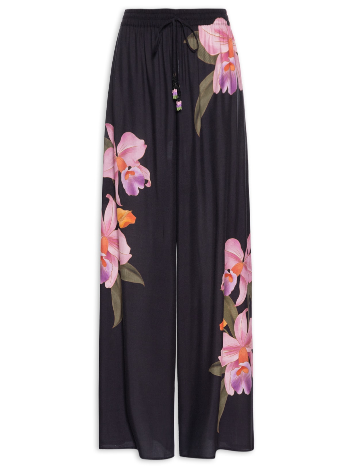 Calça Feminina Pantalona Orquídea - Preto