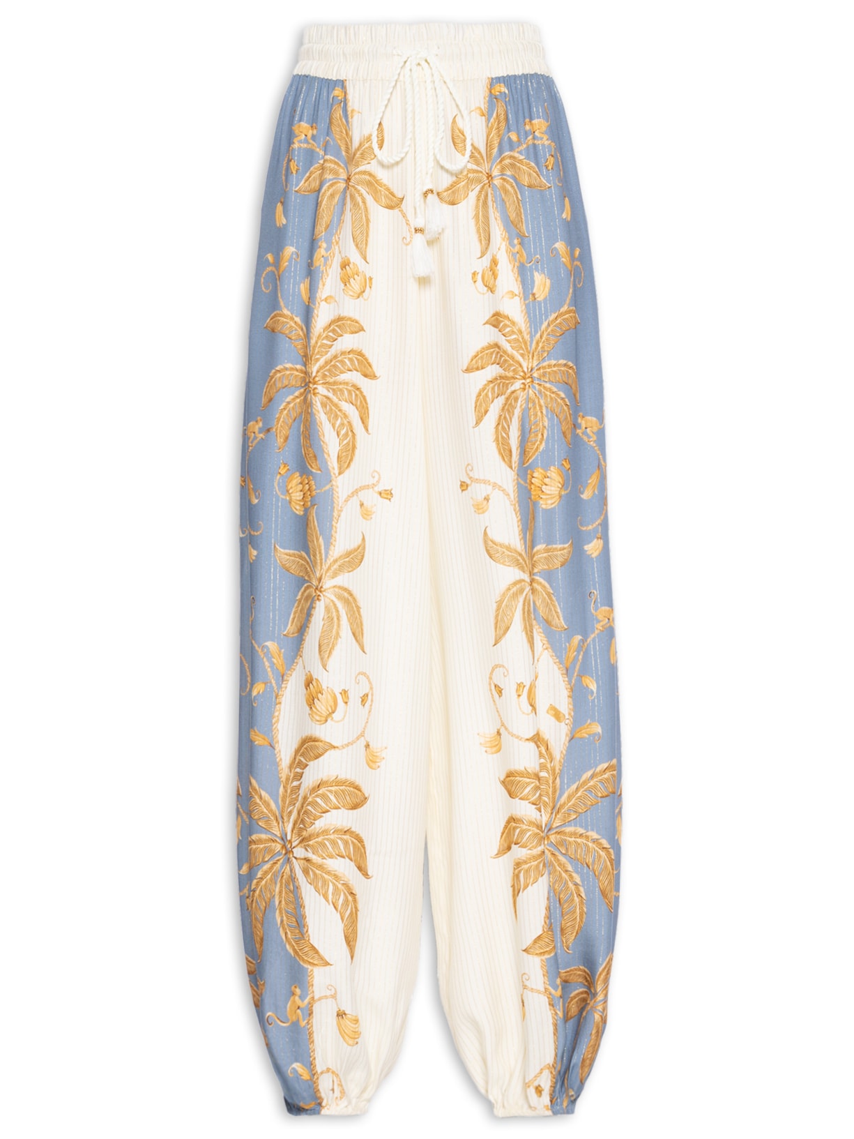 Calça Feminina Pantalona Ourinho Tropical - Branco