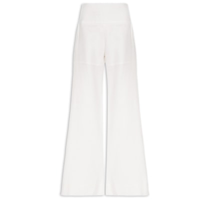 Calça Feminina Pantalona Pala Linho - Branco