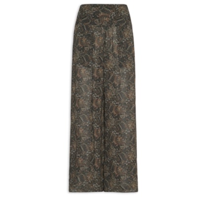 Calça Feminina Pantalona Pala Pregas - Verde