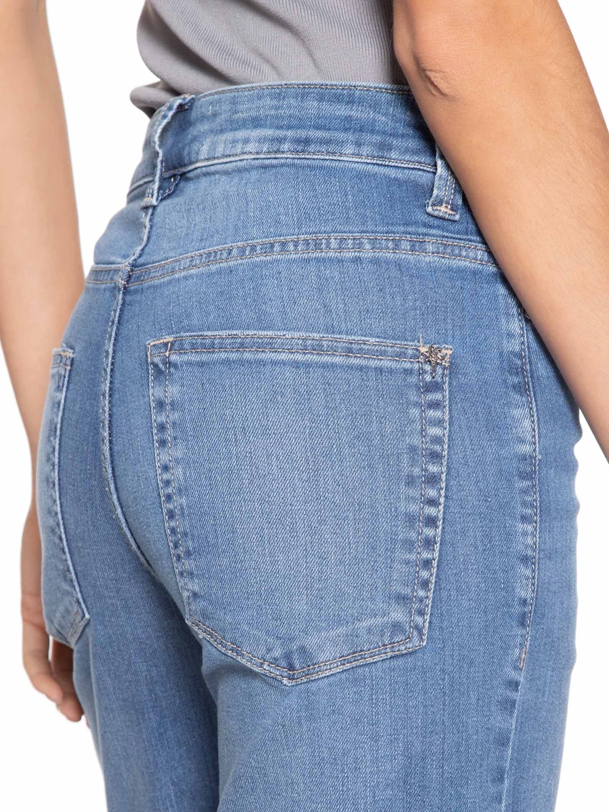 Calça Feminina Pantalona Patricia Azul Le Lis