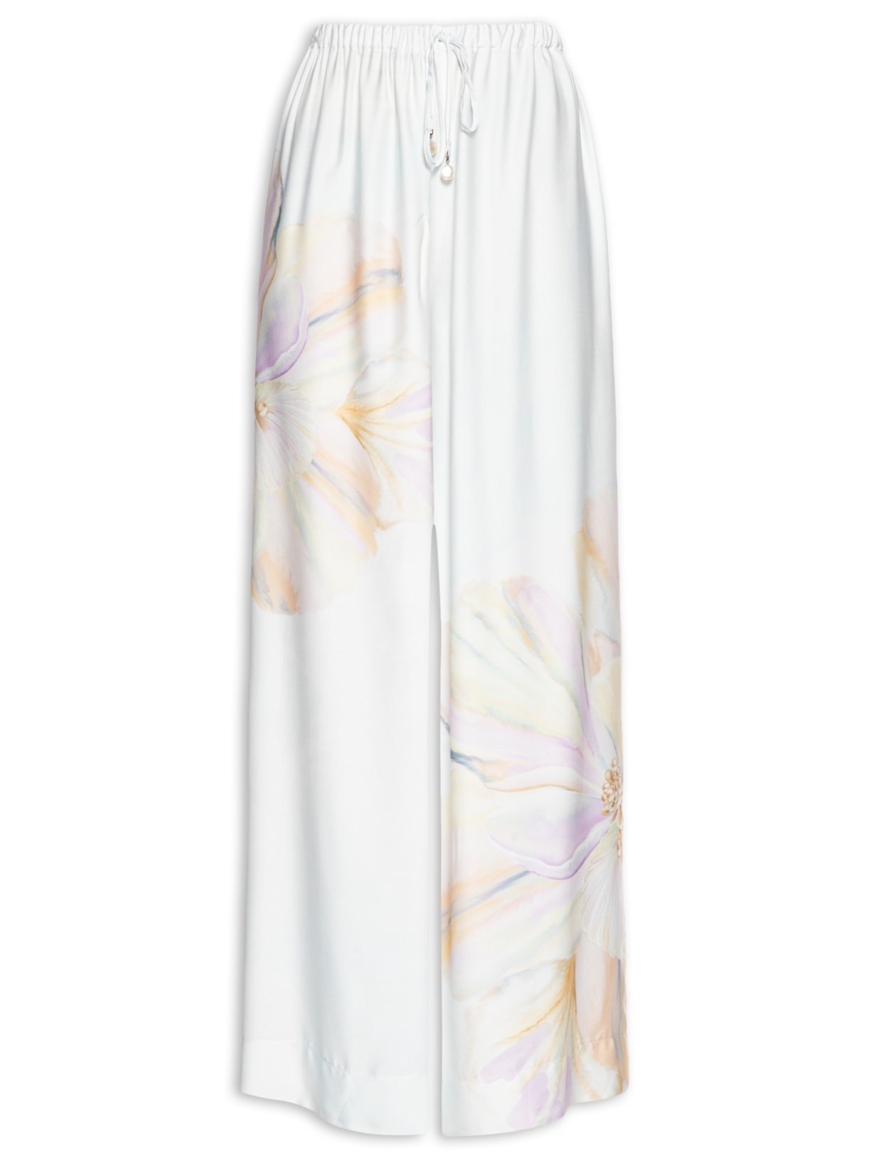 Calça Feminina Pantalona Perola Do Mar - Off White