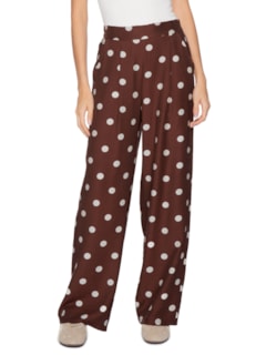 Calça Feminina Pantalona Poá - Marrom by MARKET 33