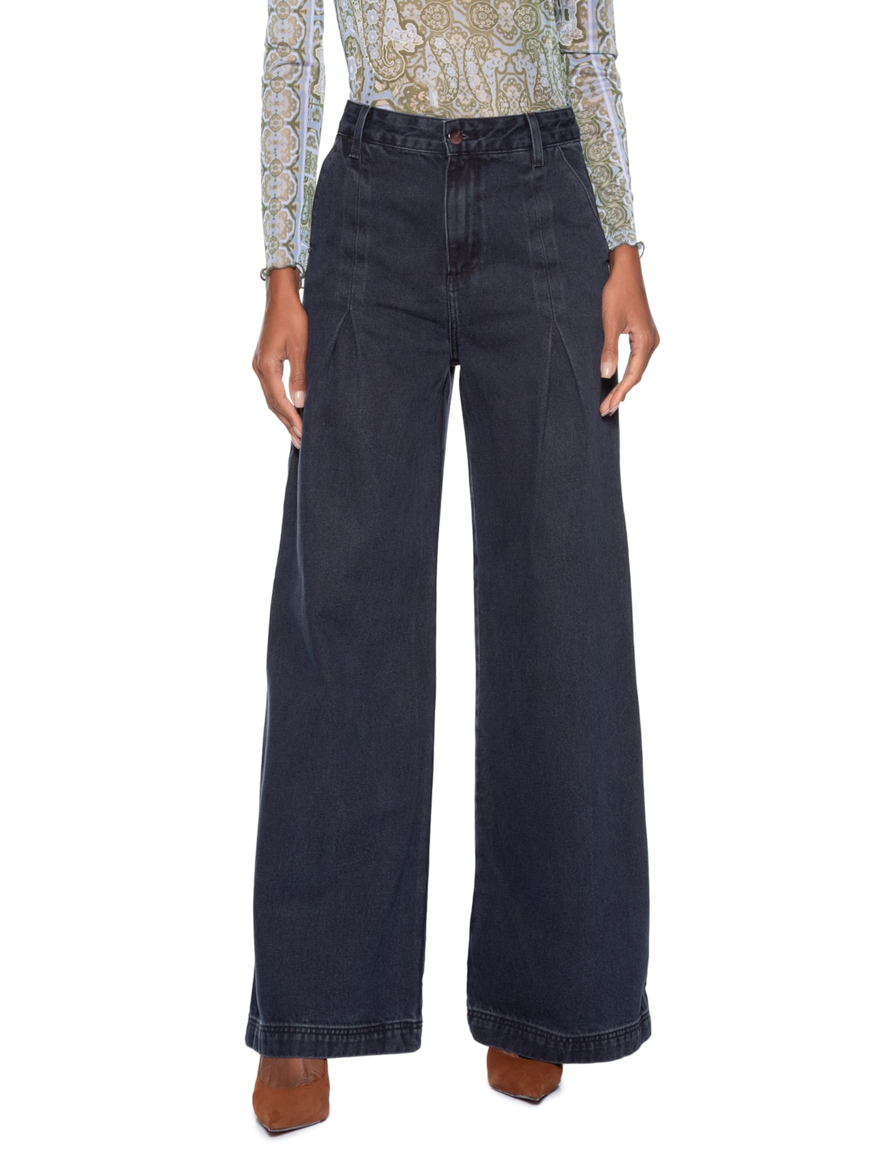 Calça Feminina Pantalona Portia Azul Le Lis