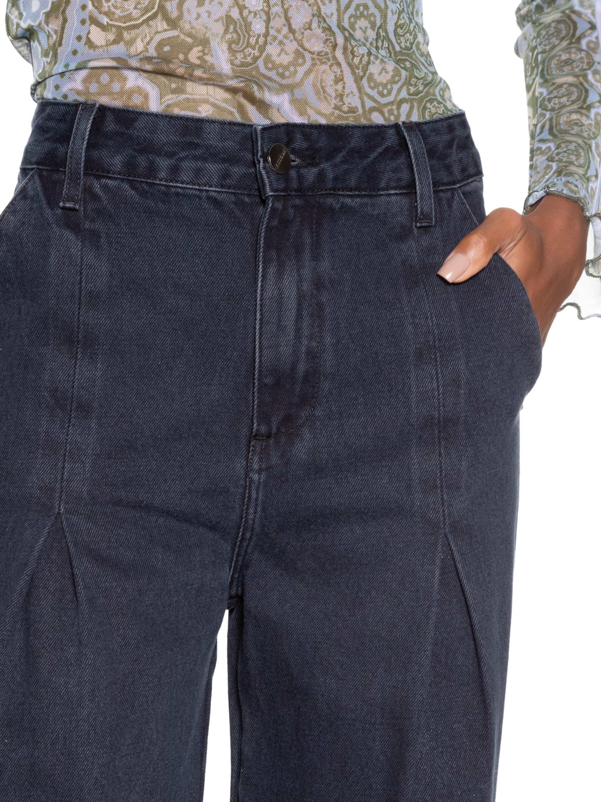 Calça Feminina Pantalona Portia Azul Le Lis