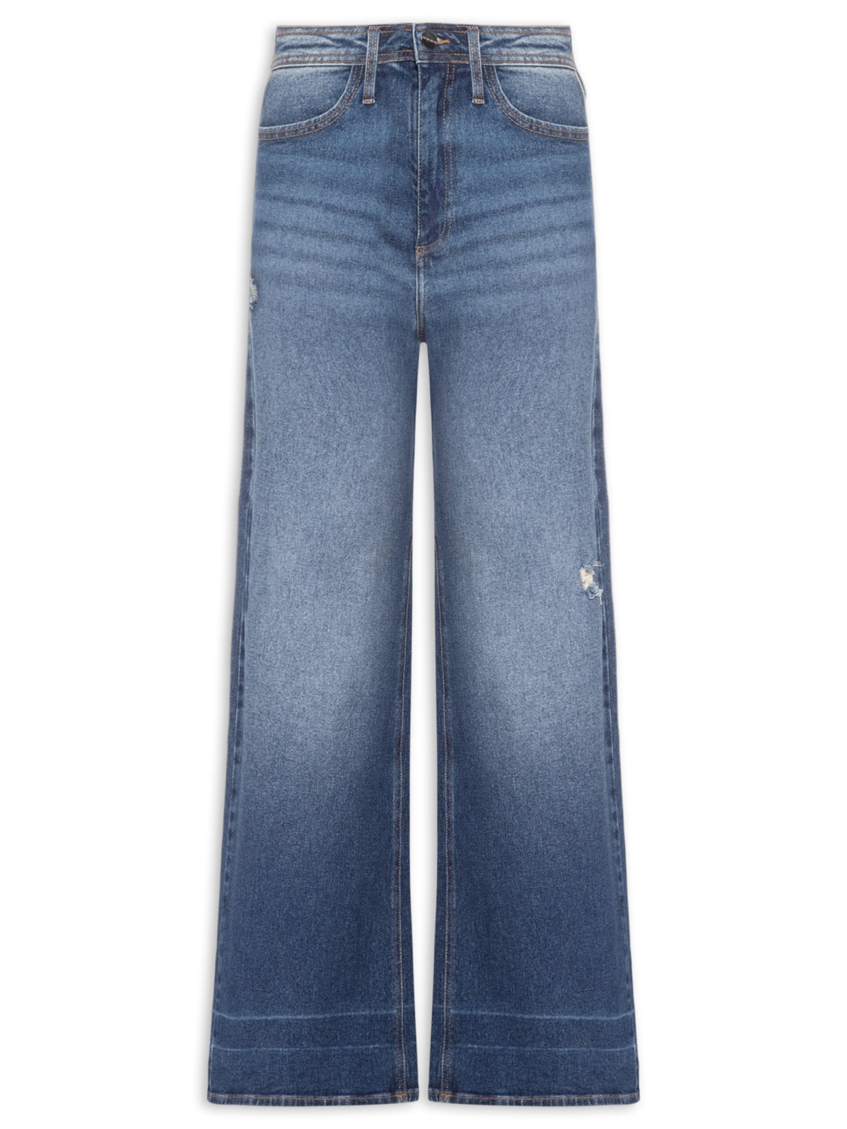 Calça Feminina Pantalona Poti Azul Le Lis