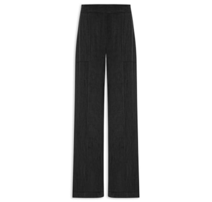 Calça Feminina Pantalona Recorte - Preto