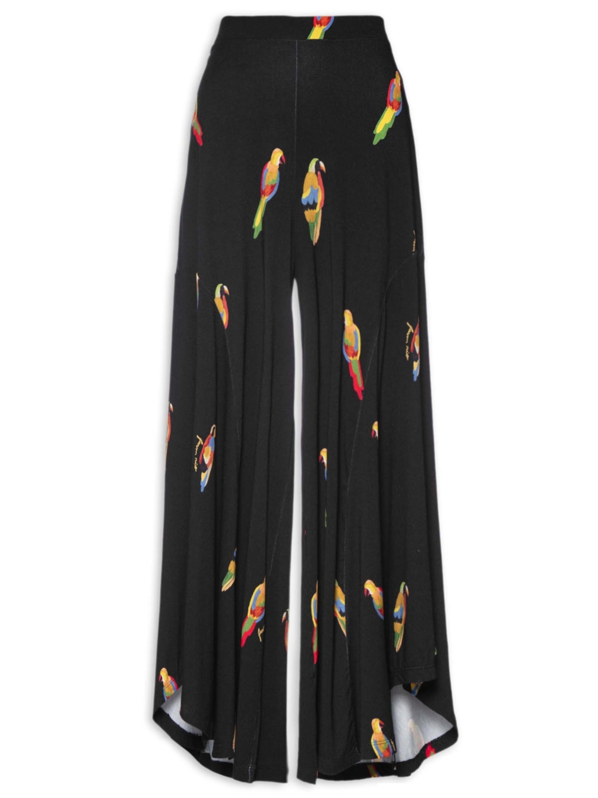 Calça Feminina Pantalona Sonho Dos Pássaros - Preto