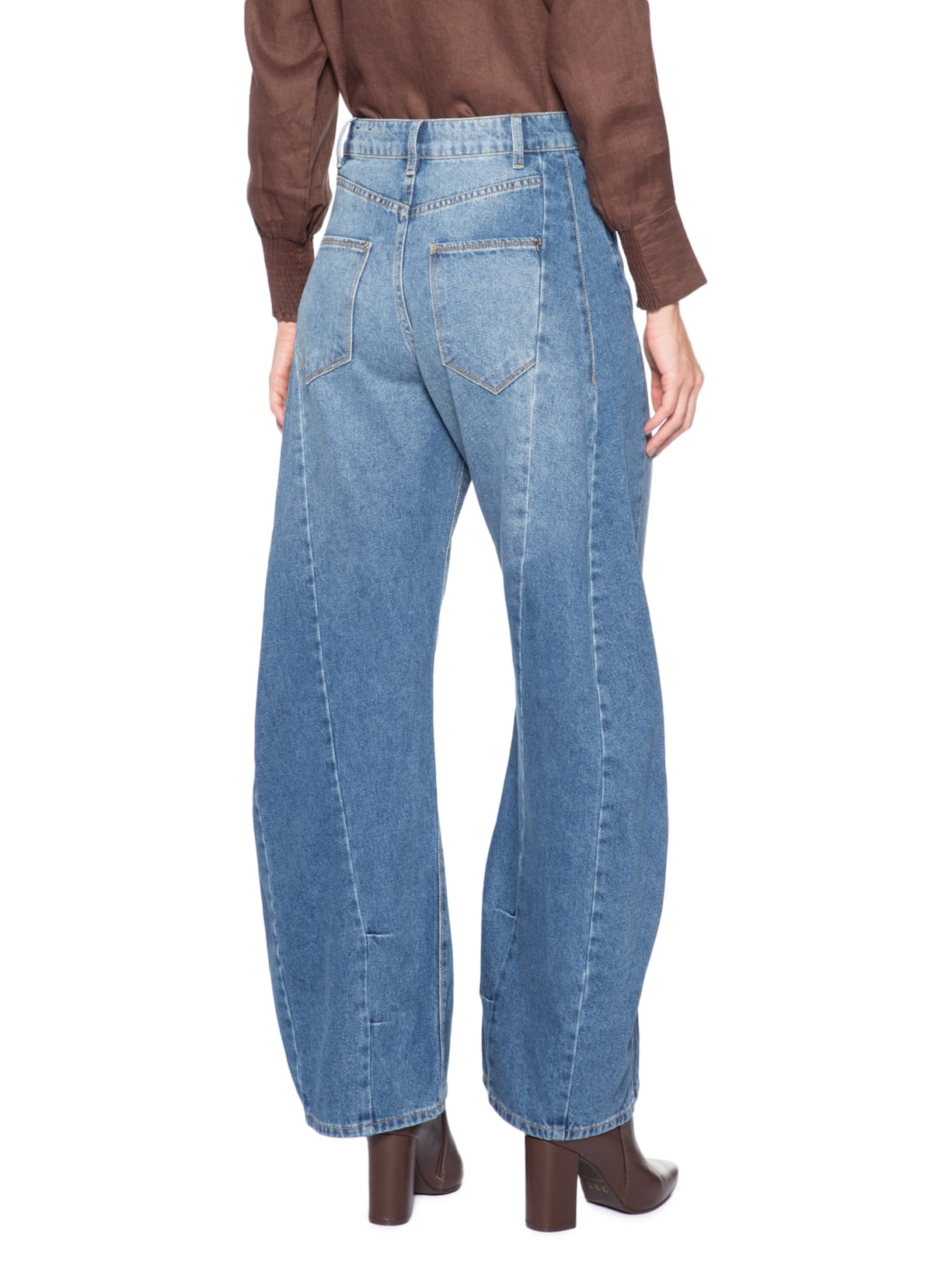 Calça Feminina Pantalona Tulia Azul Le Lis