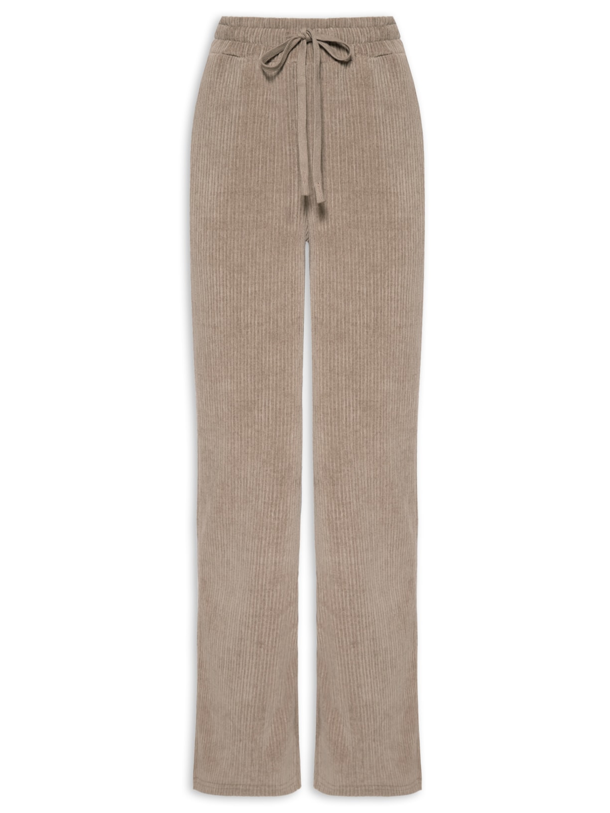 Calça Feminina Pantalona Veludo - Marrom