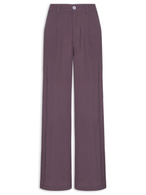 Calça Feminina Pantalona - Vermelho