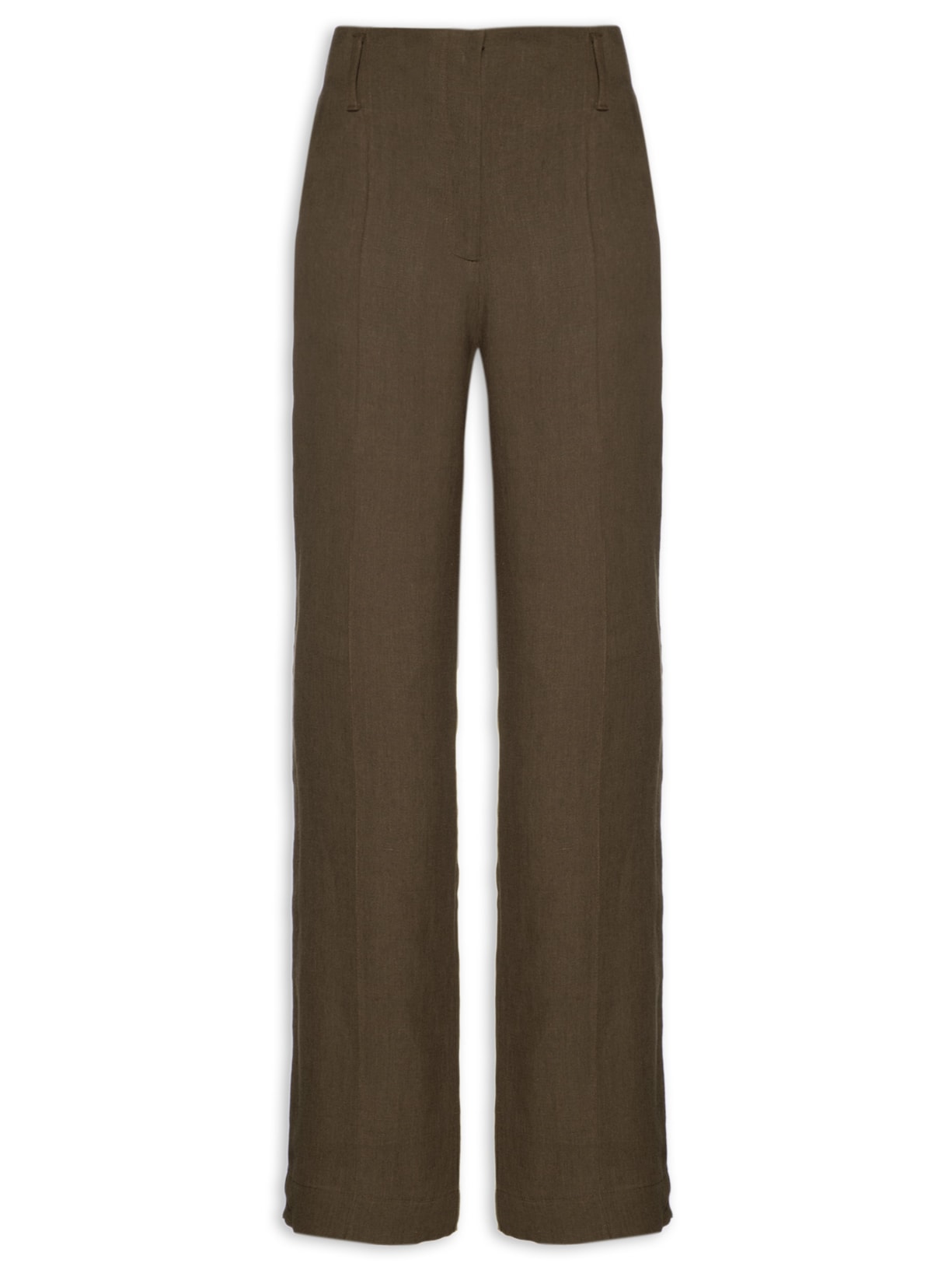 Calça Feminina Paola Linho - Marrom