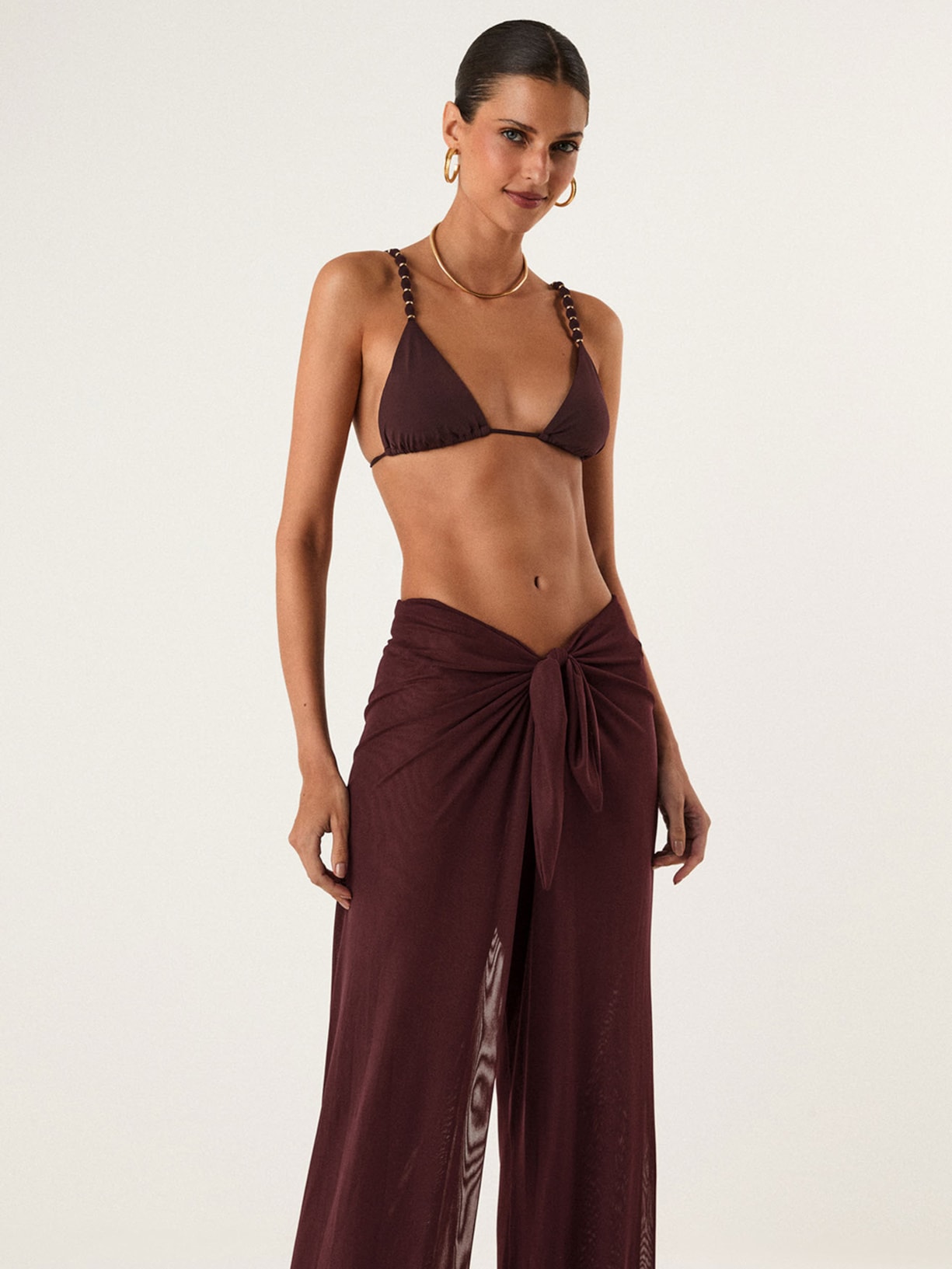 Calça Feminina Pareô Roxo Vix